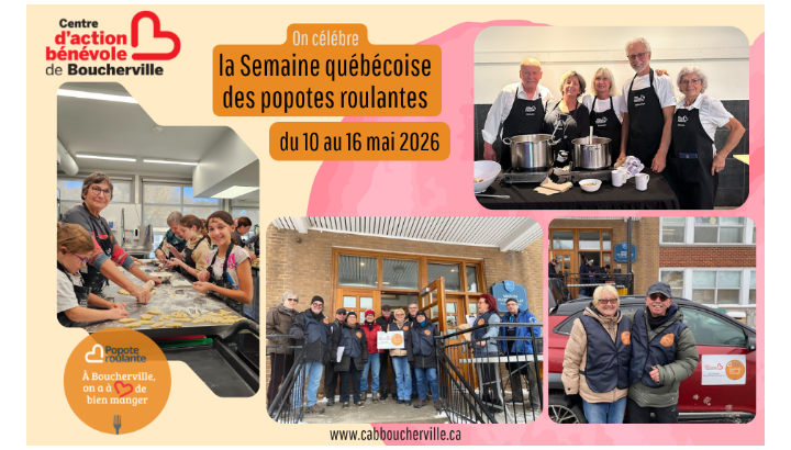 La semaine Québécoise des popotes roulantes, du 10 au 16 mai 2026